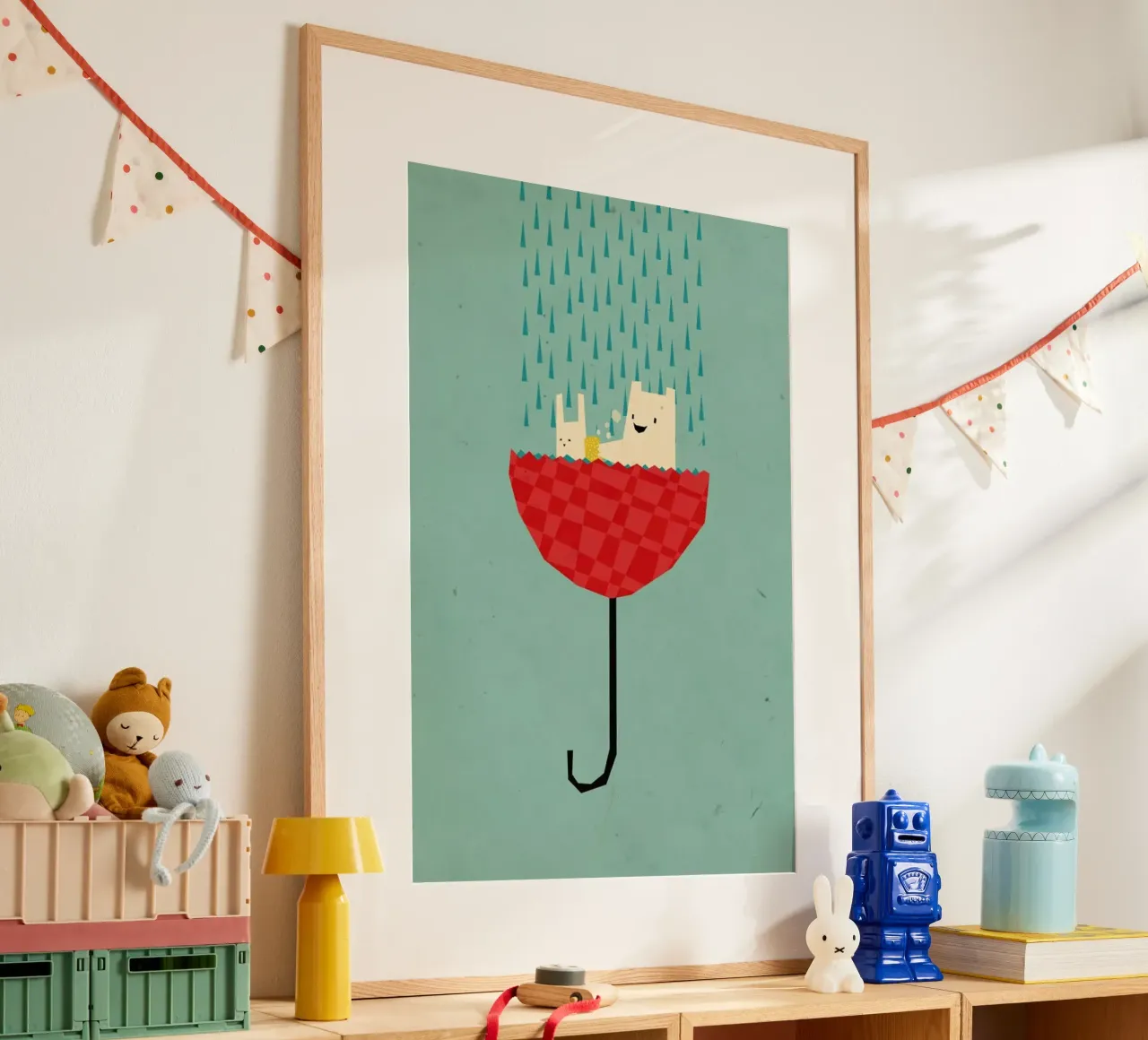 Umbrella bath time! poster da Yetiland