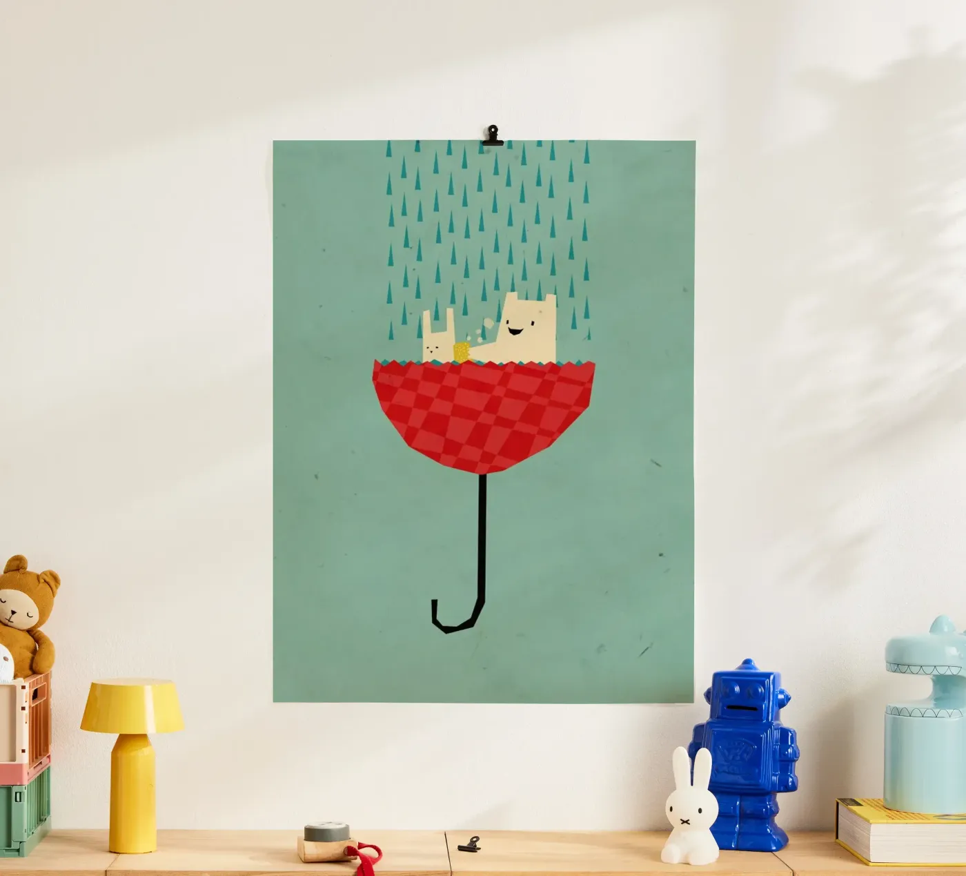 Umbrella bath time! poster da Yetiland