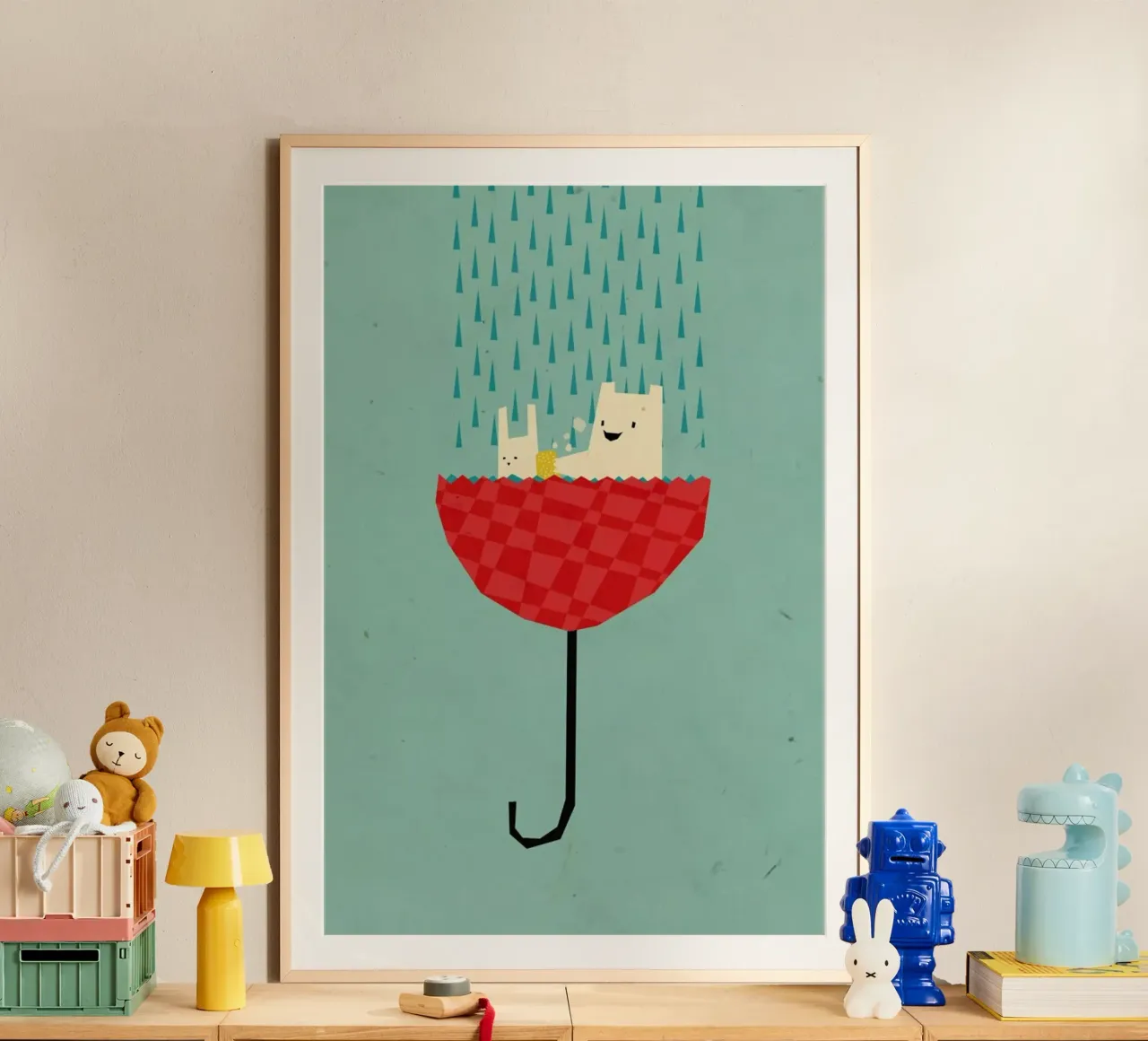 Umbrella bath time! poster da Yetiland