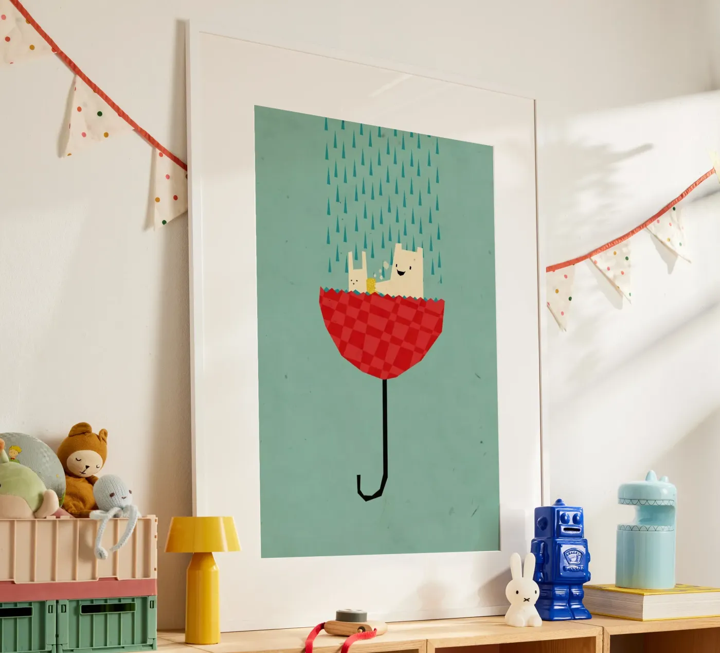 Umbrella bath time! poster da Yetiland