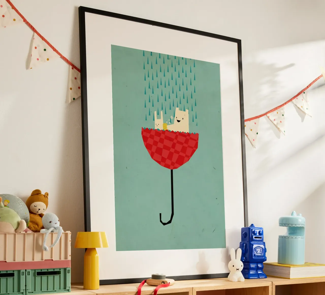 Umbrella bath time! poster da Yetiland