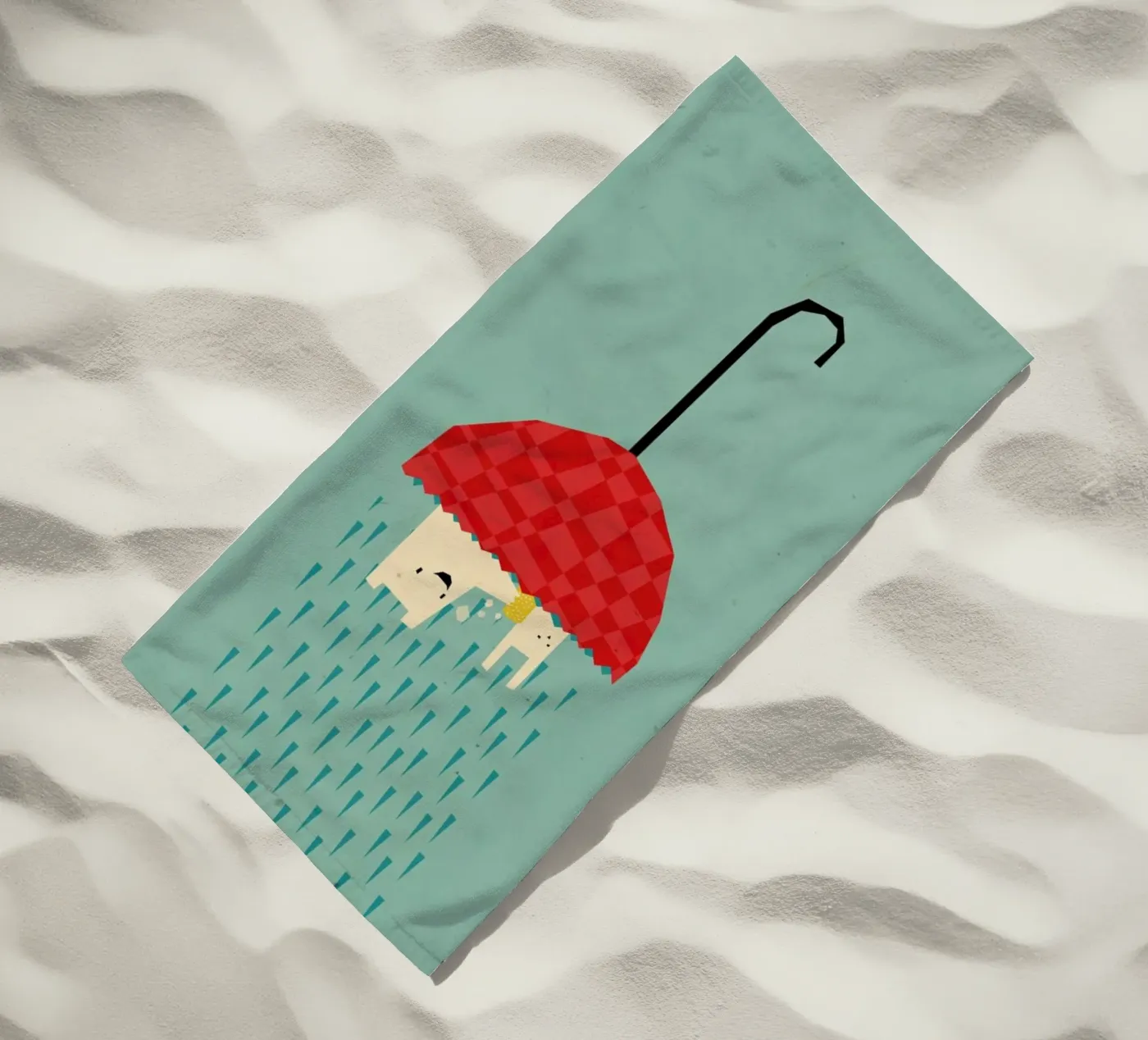 Umbrella bath time! telo mare da Yetiland