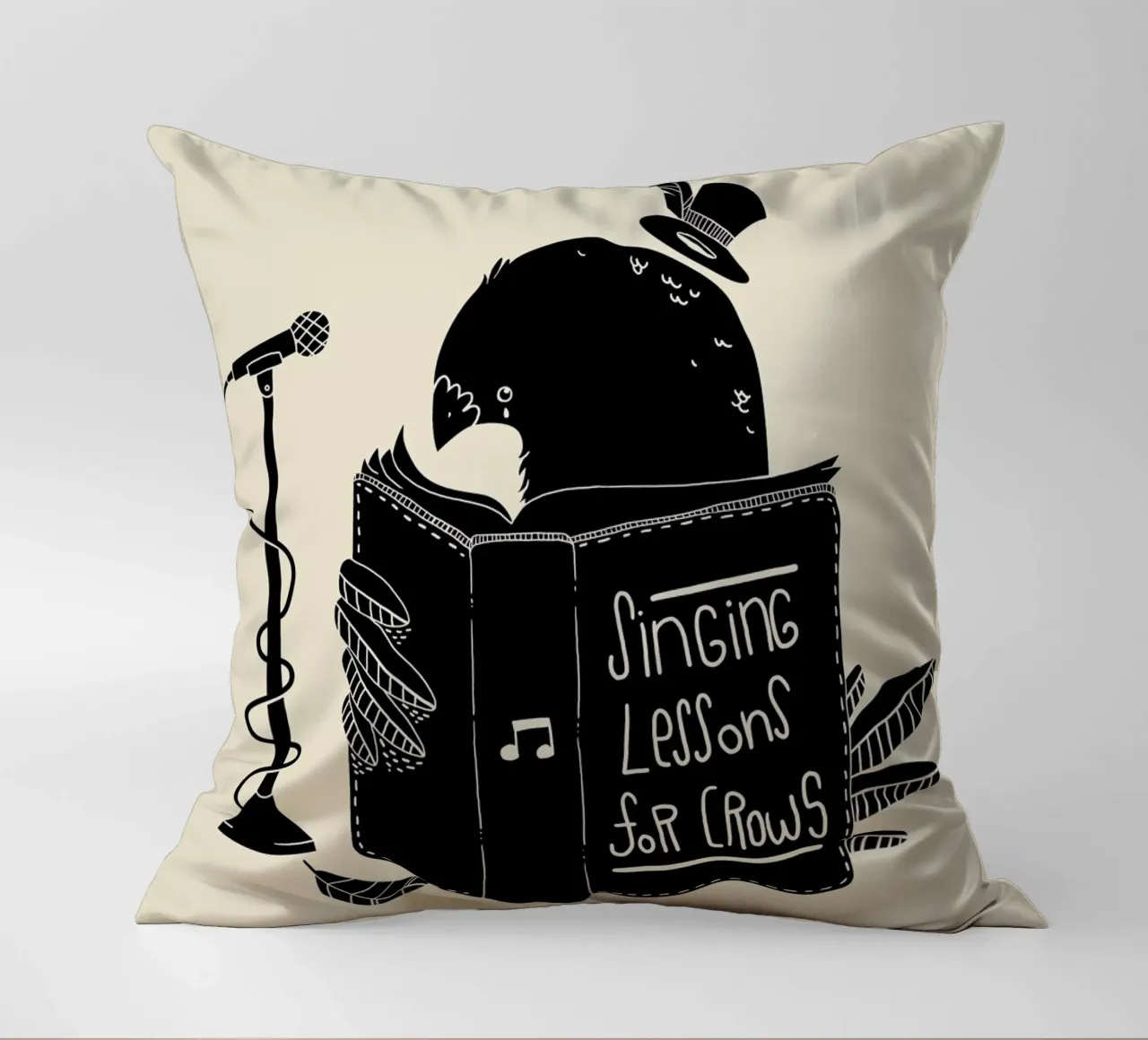 Singing Lessons for Crows cuscino da Tobe Fonseca