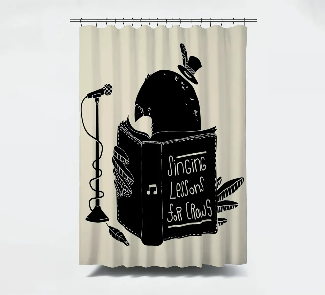 Singing Lessons for Crows tenda da doccia da Tobe Fonseca
