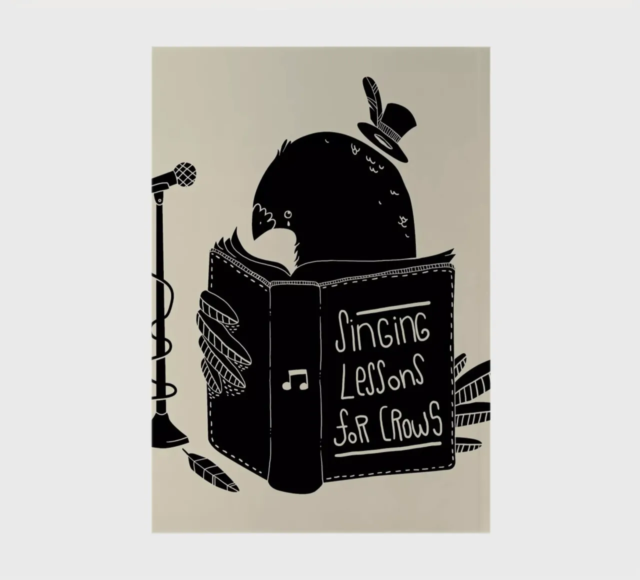 Singing Lessons for Crows carnet de notes de Tobe Fonseca
