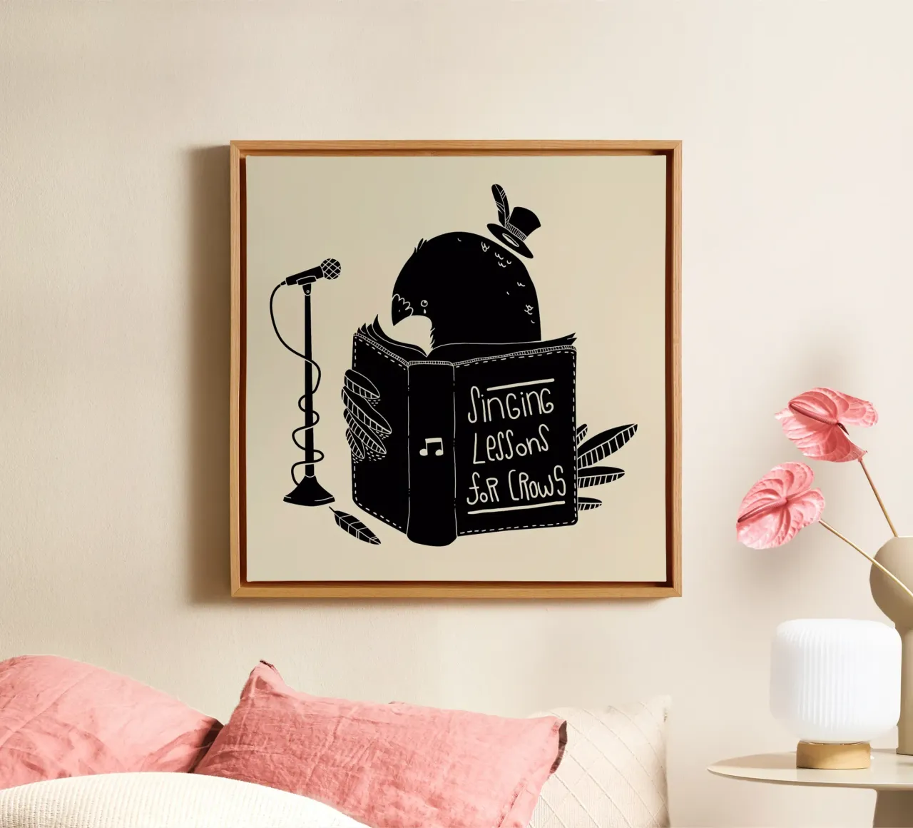 Singing Lessons for Crows canvas by Tobe Fonseca