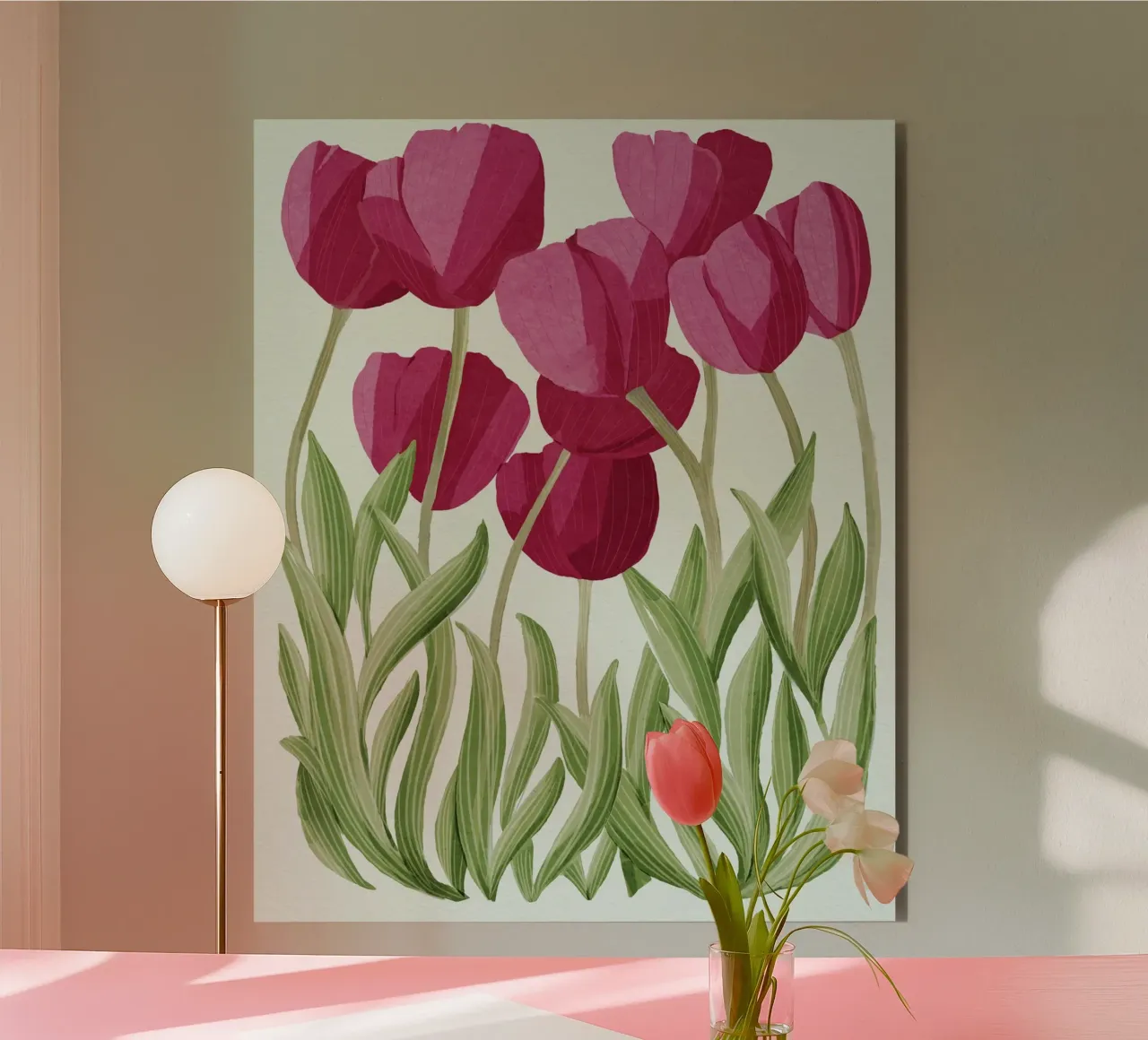 Tulipani alluminio dibond da Pictufy Sun & Spirit