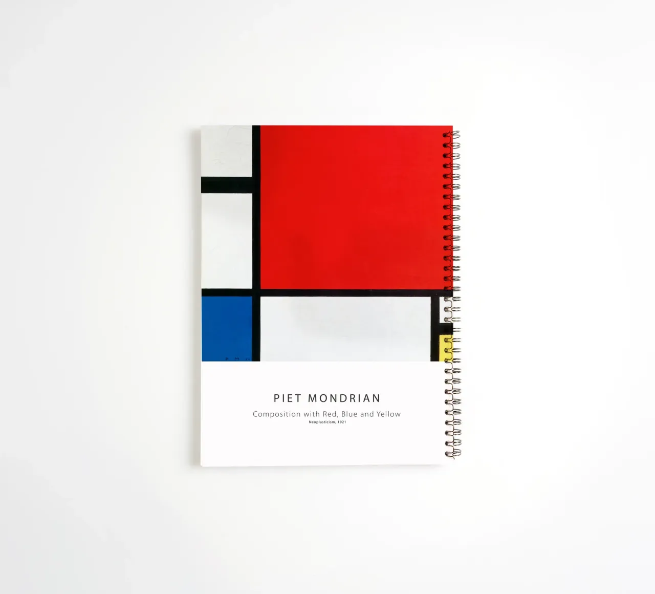 Piet Mondrian - Composition of Red, Blue and Yellow spiral notebook by Old Masters