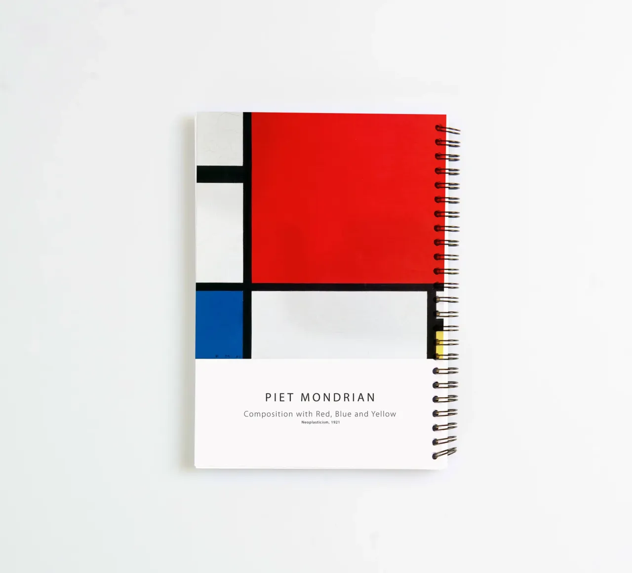 Piet Mondrian - Composition of Red, Blue and Yellow spiral notebook by Old Masters