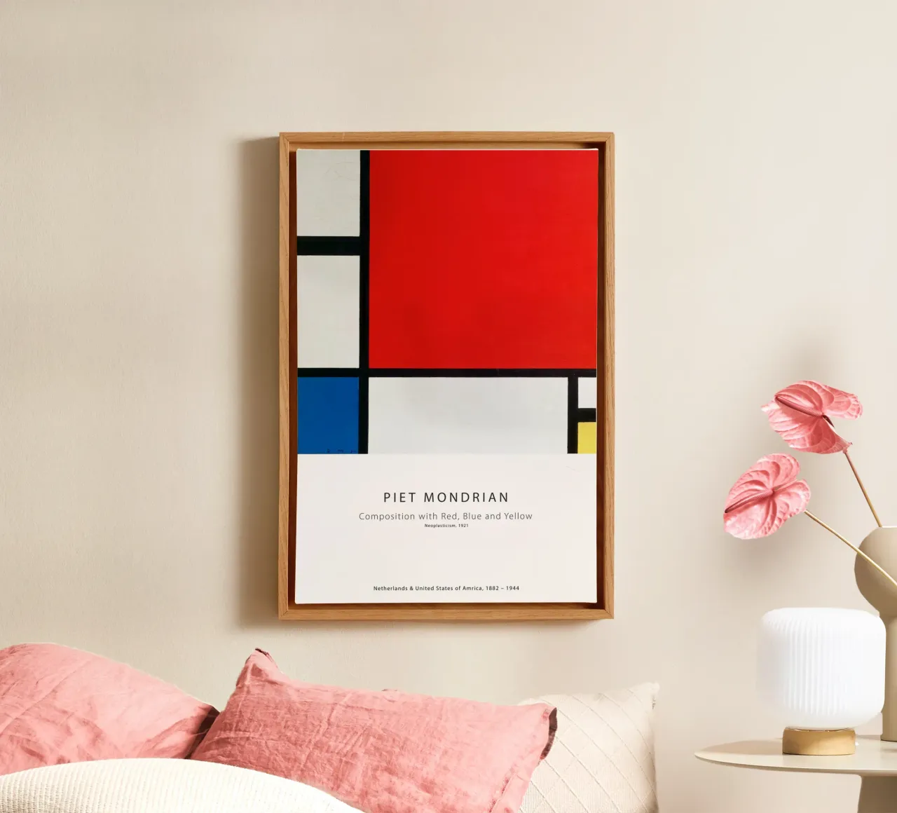 Piet Mondrian - Composition of Red, Blue and Yellow canvas by Old Masters