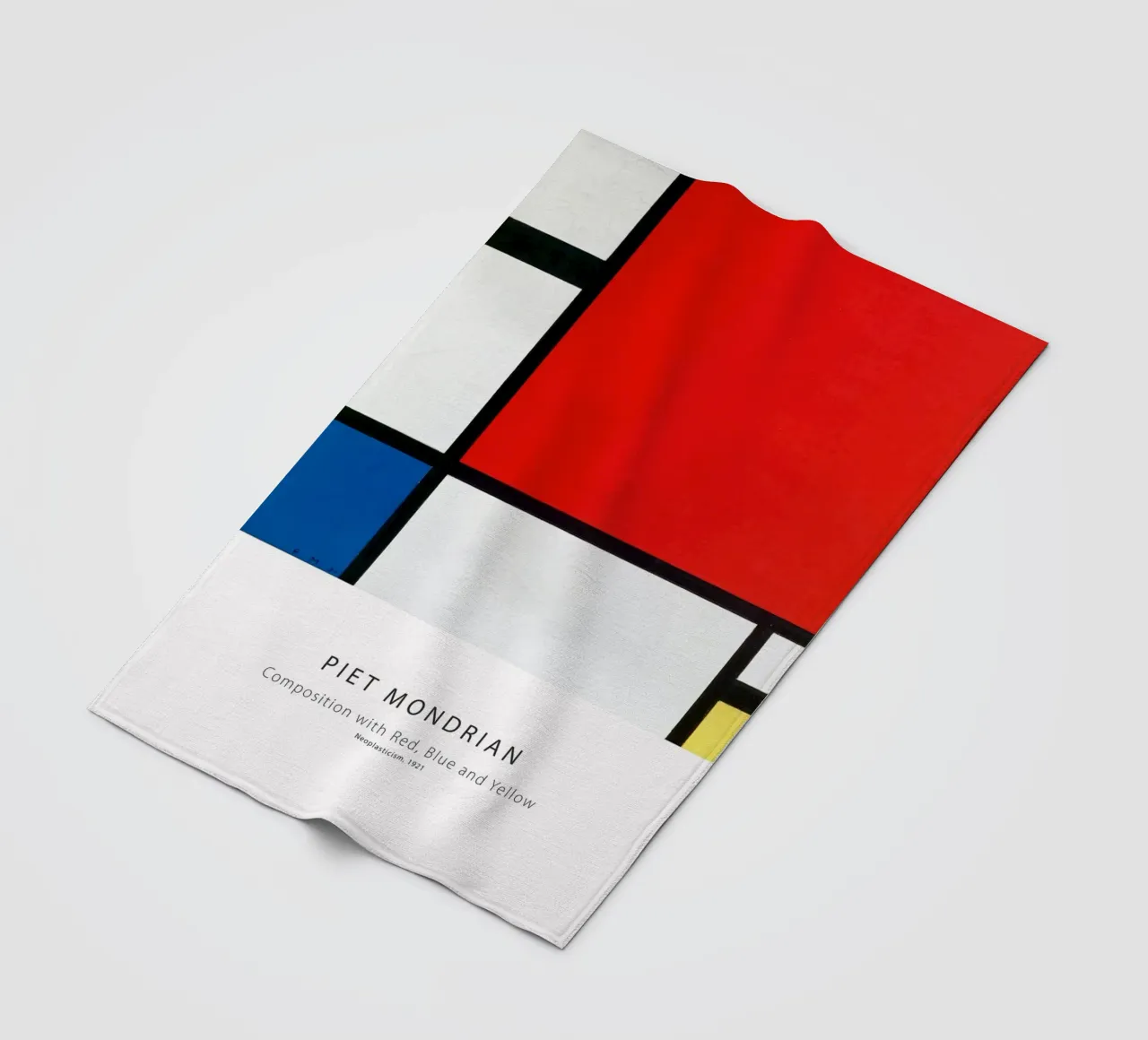 Piet Mondrian - Composizione di rosso, blu e giallo coperta in pile da Old Masters