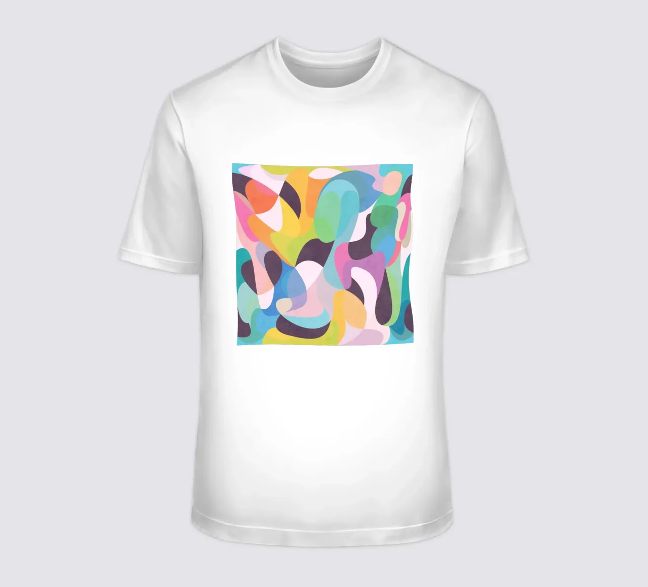 Abstract Green t-shirt da lovely lines