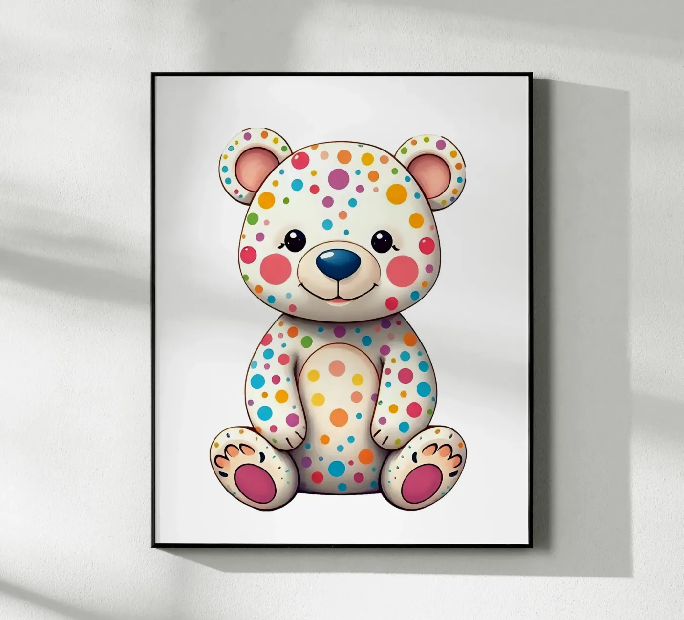 Bear_5a acryl van Tierisch bunt by LK