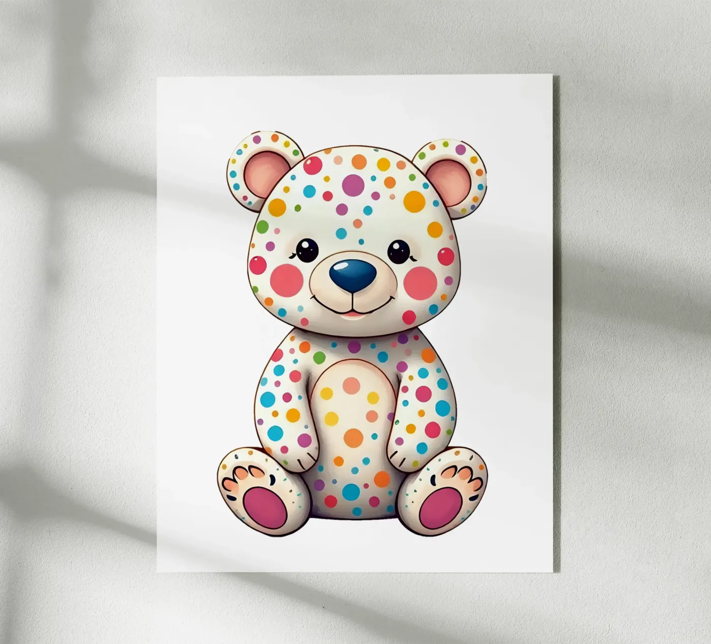 Bear_5a acryl van Tierisch bunt by LK