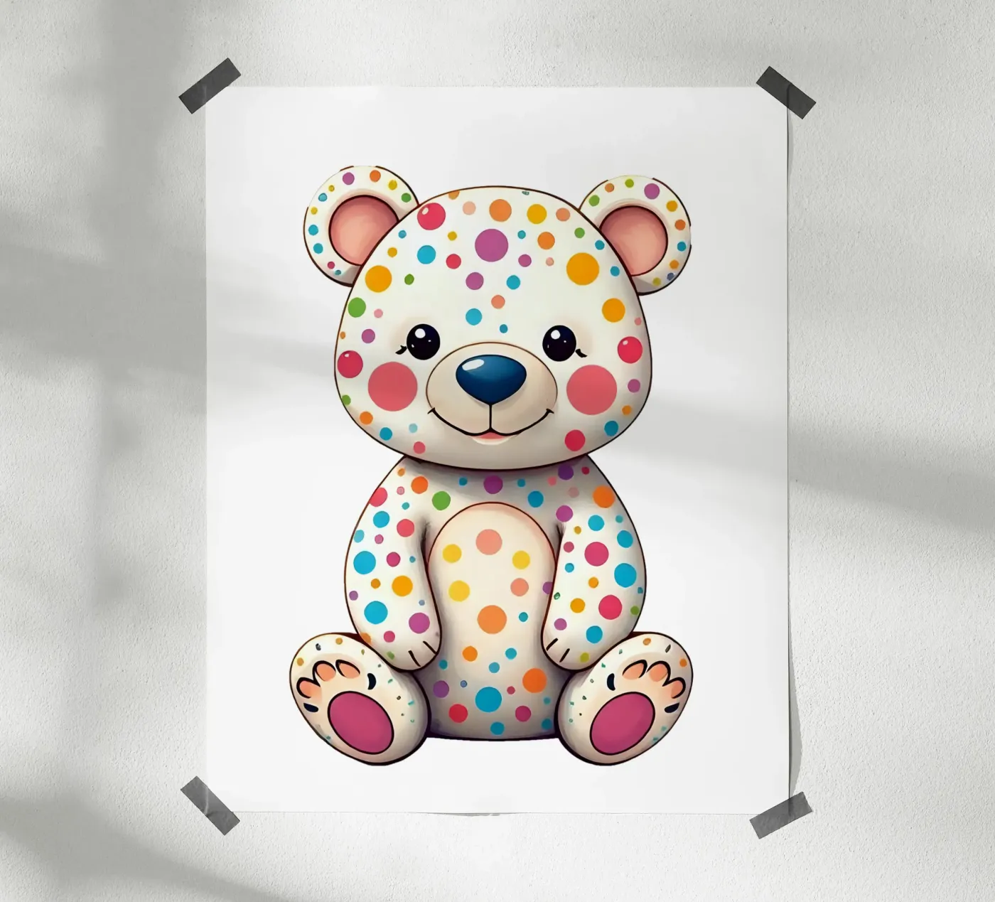 Bear_5a poster by Tierisch bunt by LK