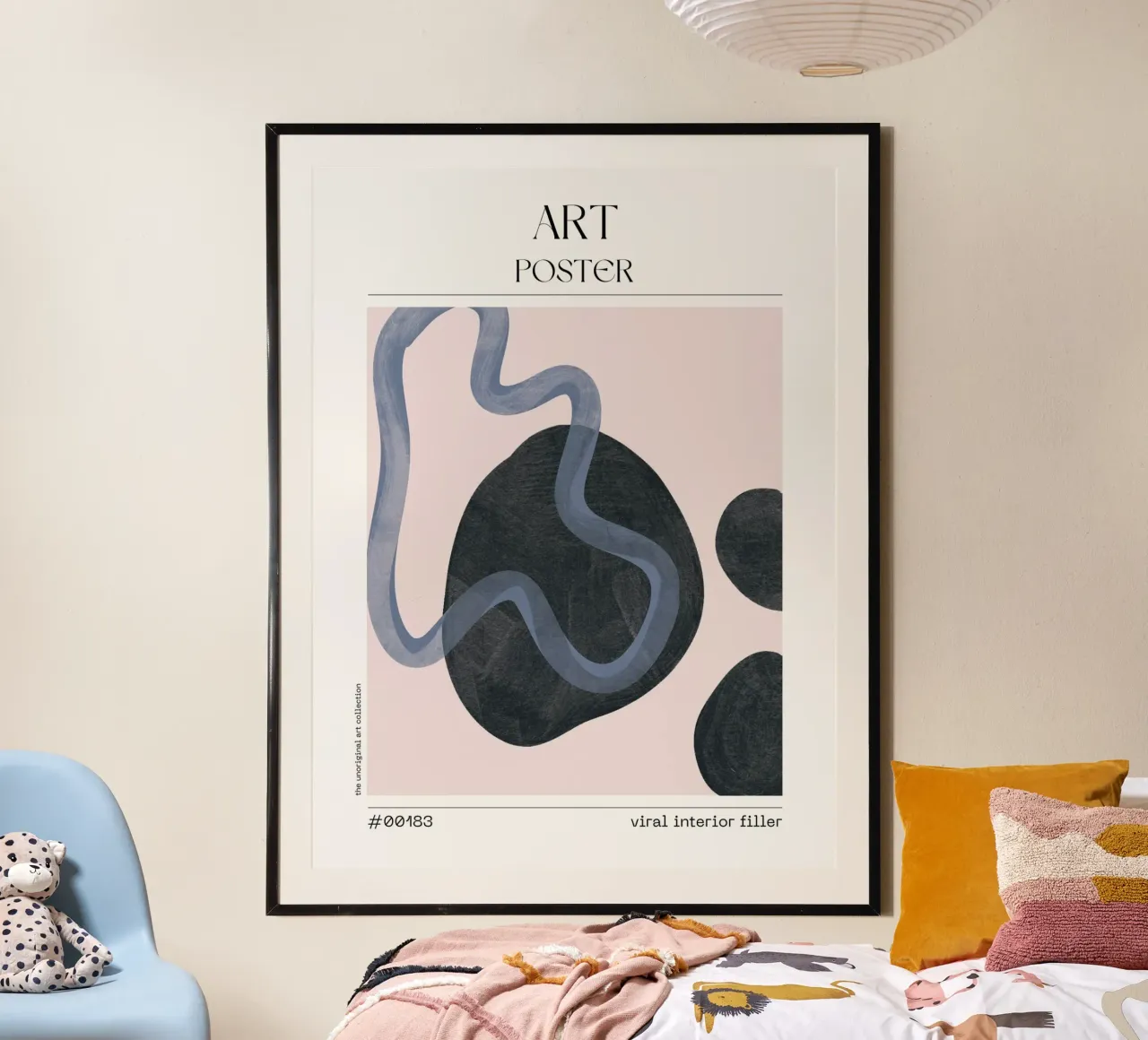 Dusty Blue Minimal Art Print – No. 00183 carta hahnemühle da Hightown Design