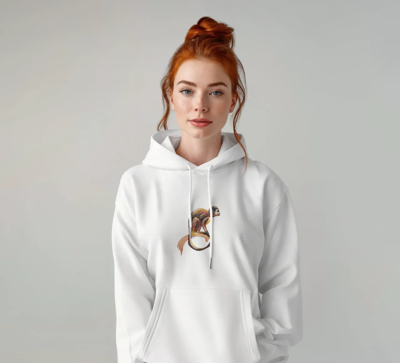 Scimmia felpa con cappuccio da Femke Zwaan