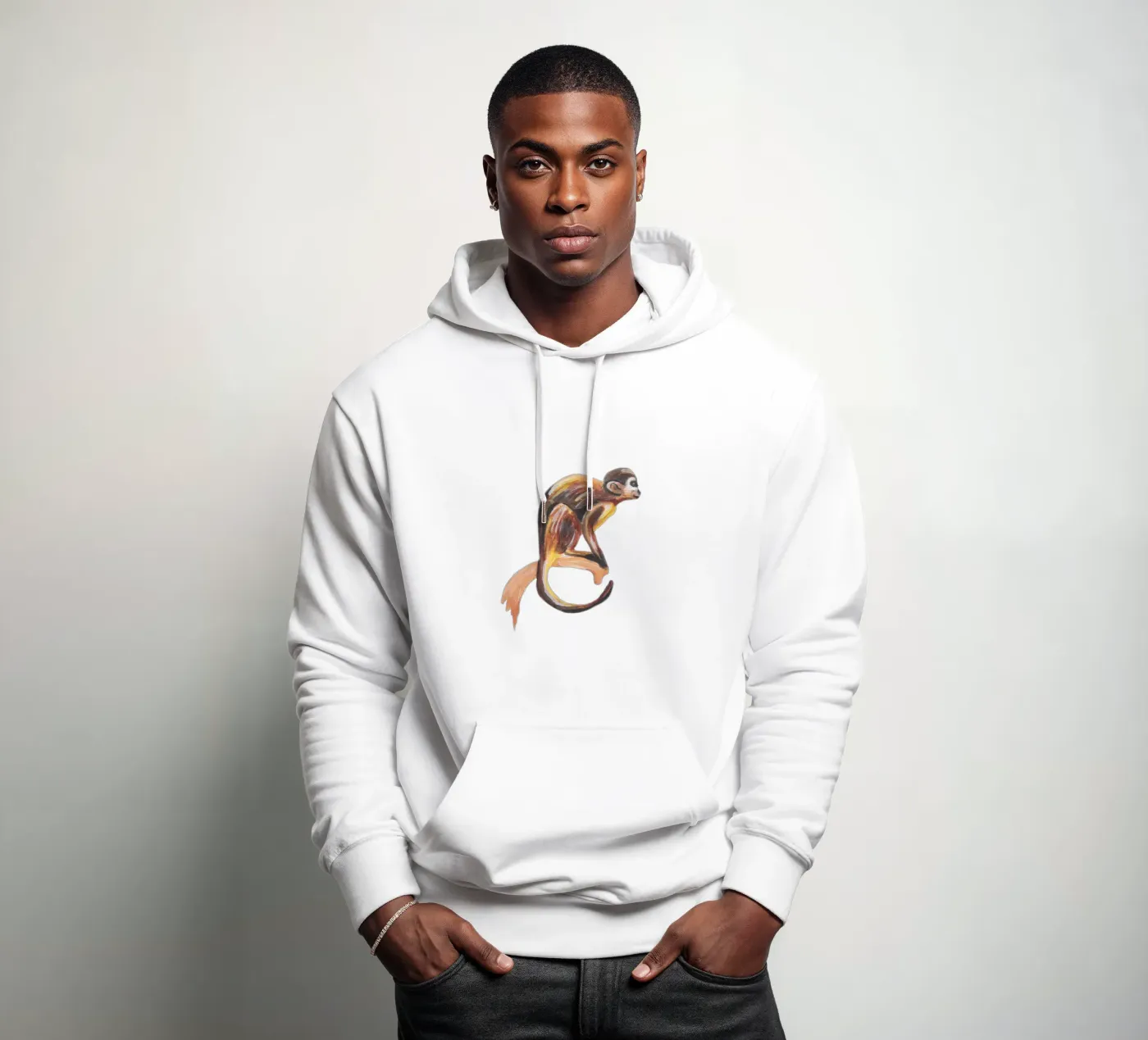 Monkey hoodie by Femke Zwaan