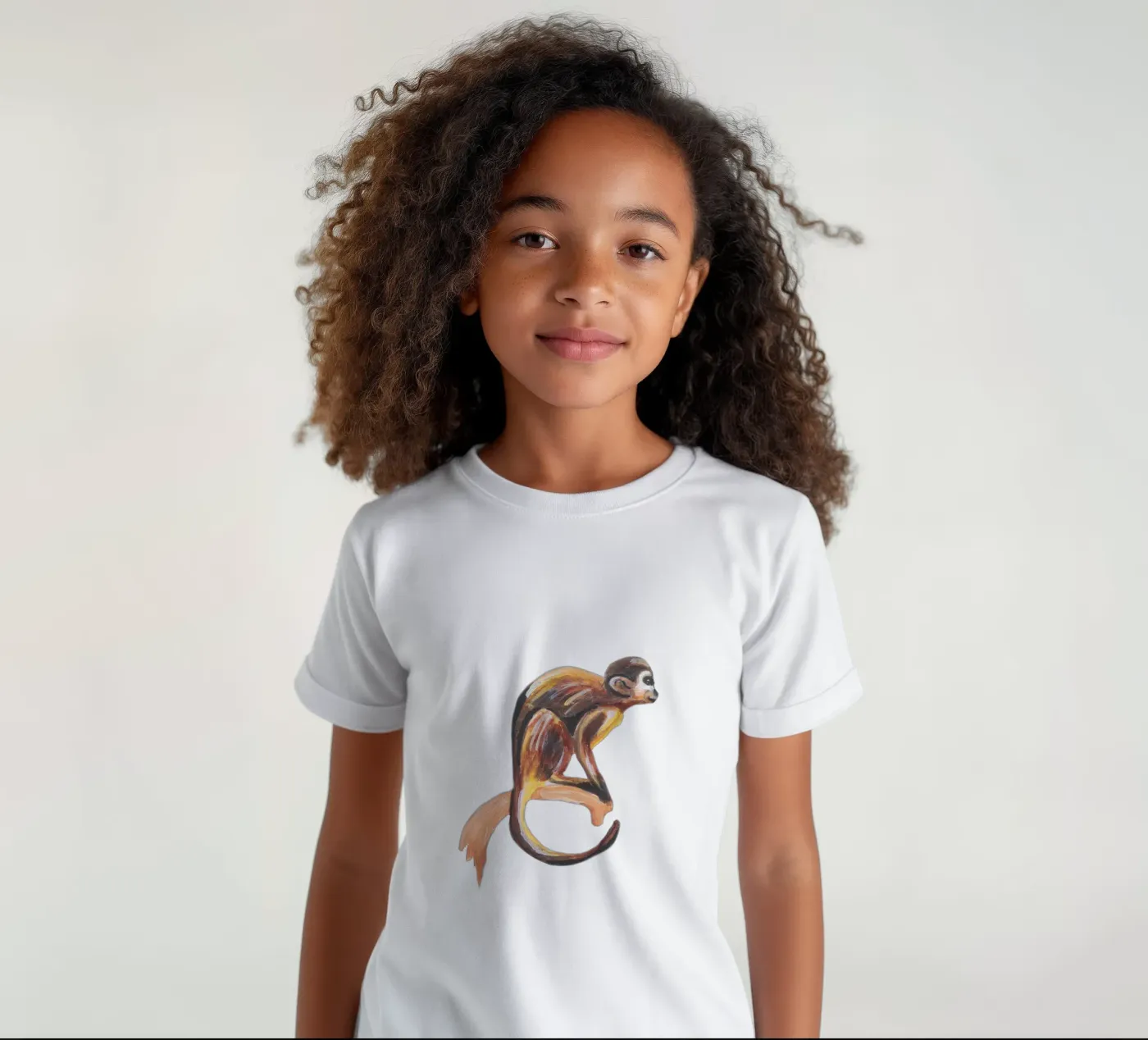 Affe Kinder T-Shirt von Femke Zwaan