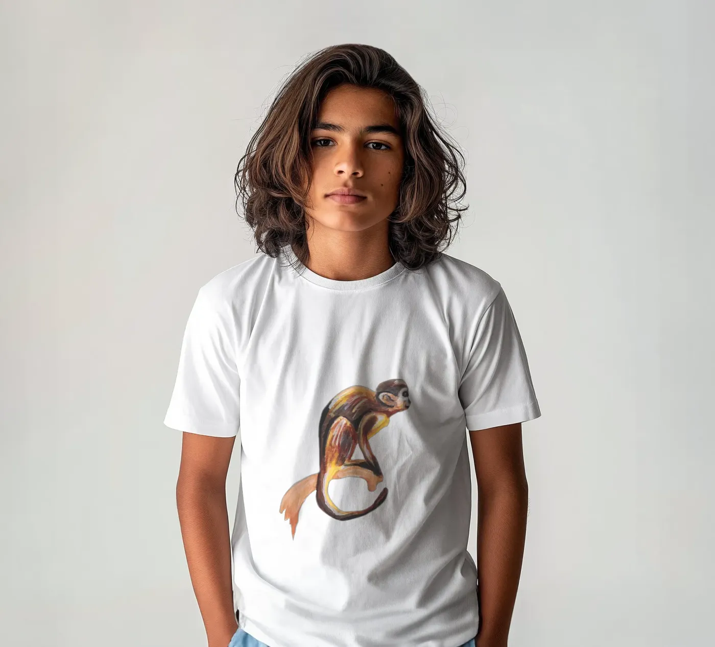 Affe Kinder T-Shirt von Femke Zwaan