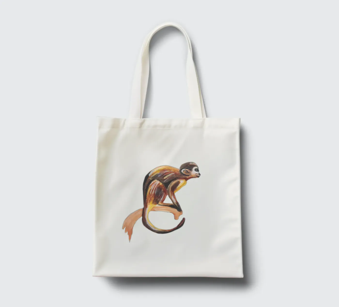 Monkey tote bag by Femke Zwaan