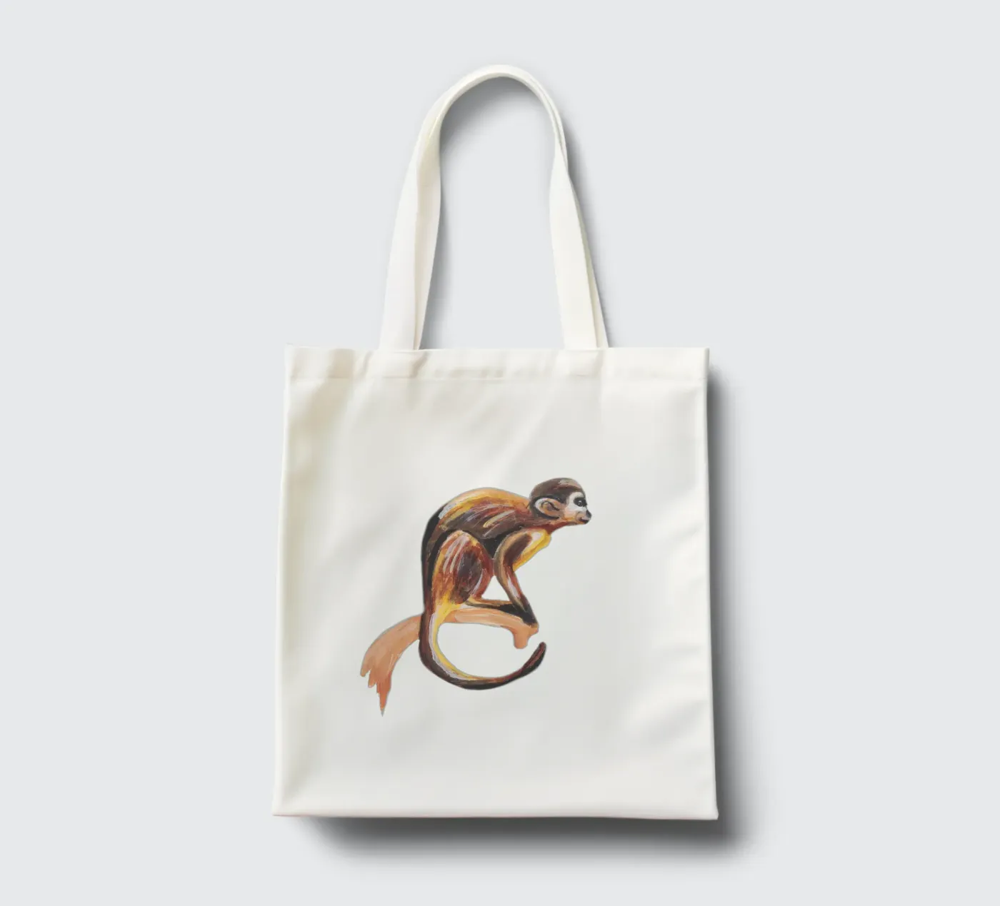 Monkey tote bag by Femke Zwaan