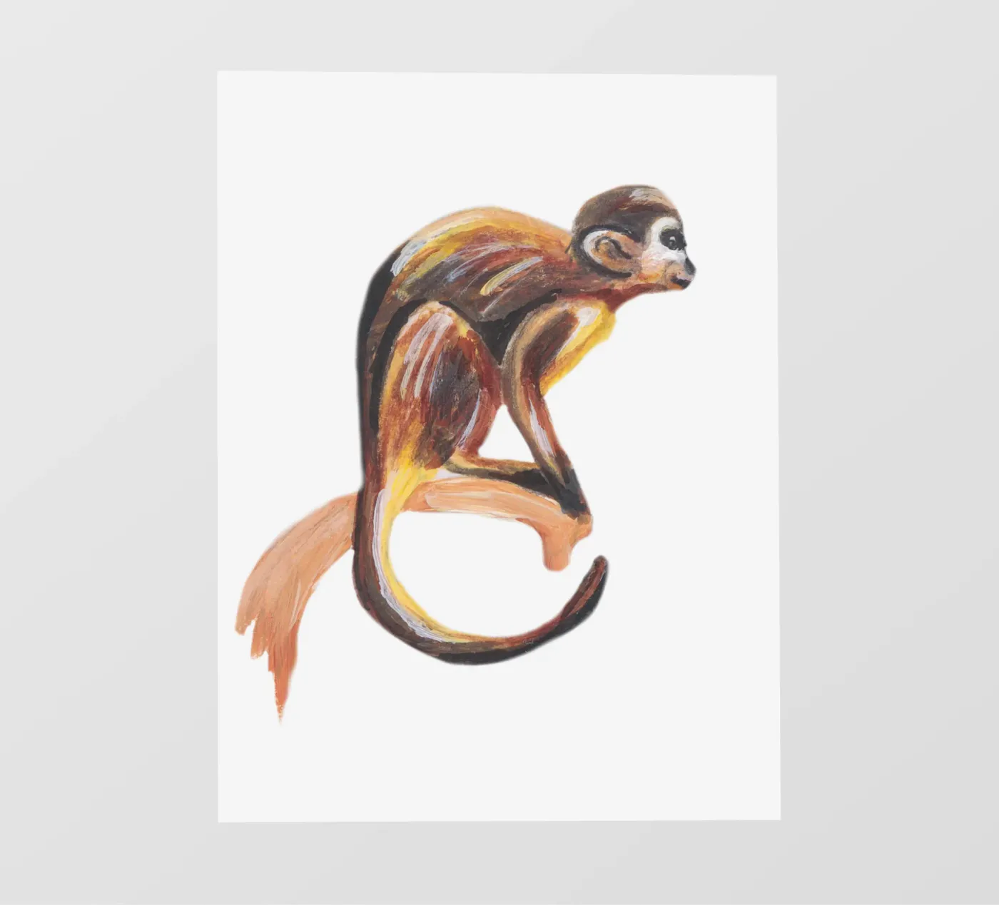 Monkey Backlit Folie von Femke Zwaan