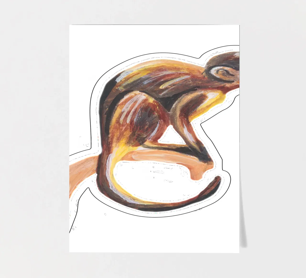 Monkey sticker sheet by Femke Zwaan