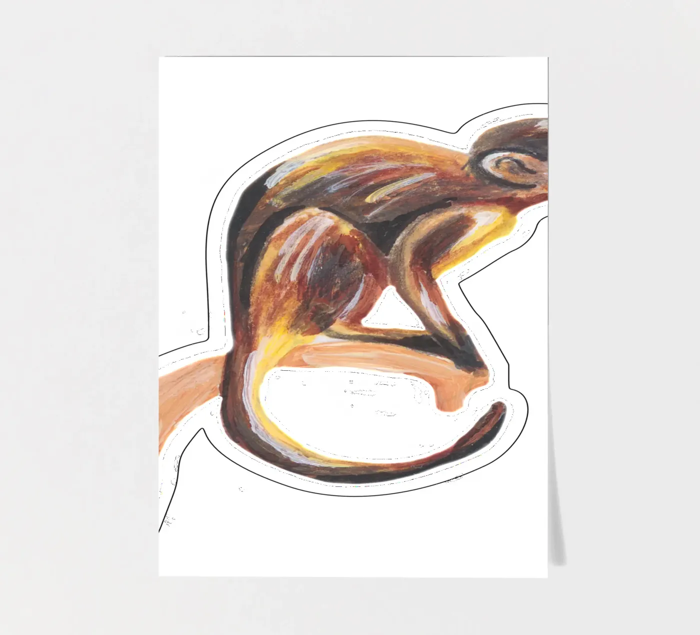 Affe Stickerbogen von Femke Zwaan