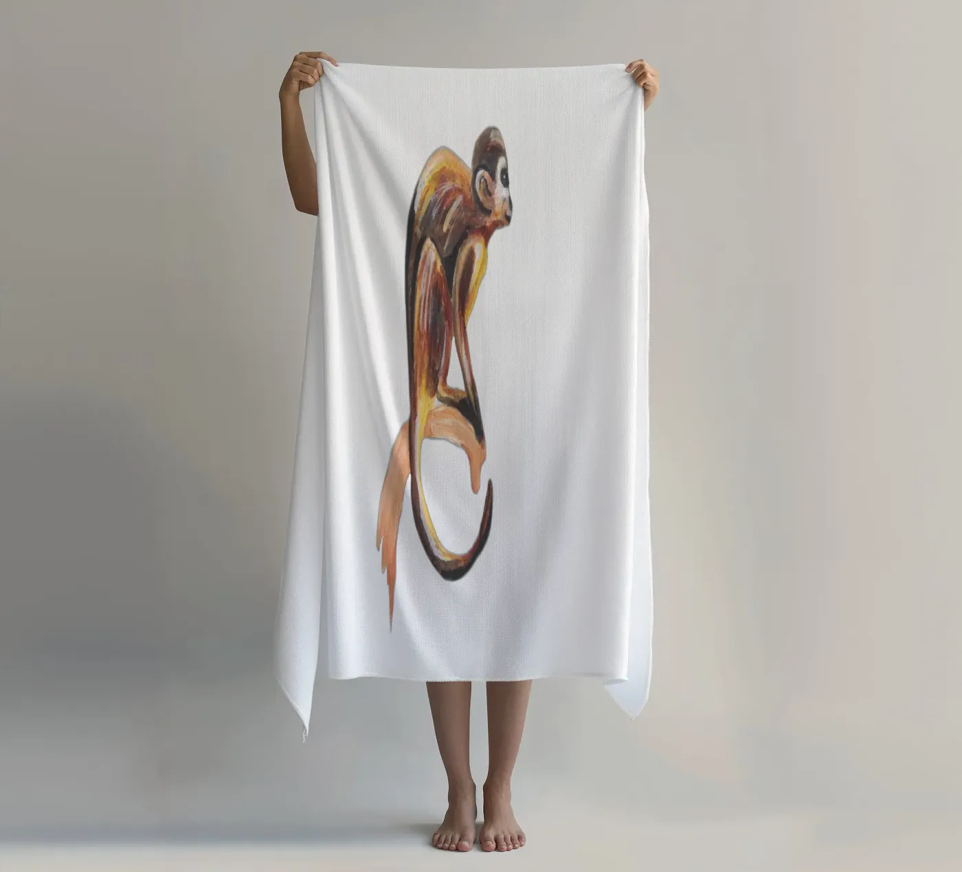 Monkey serviette de plage de Femke Zwaan