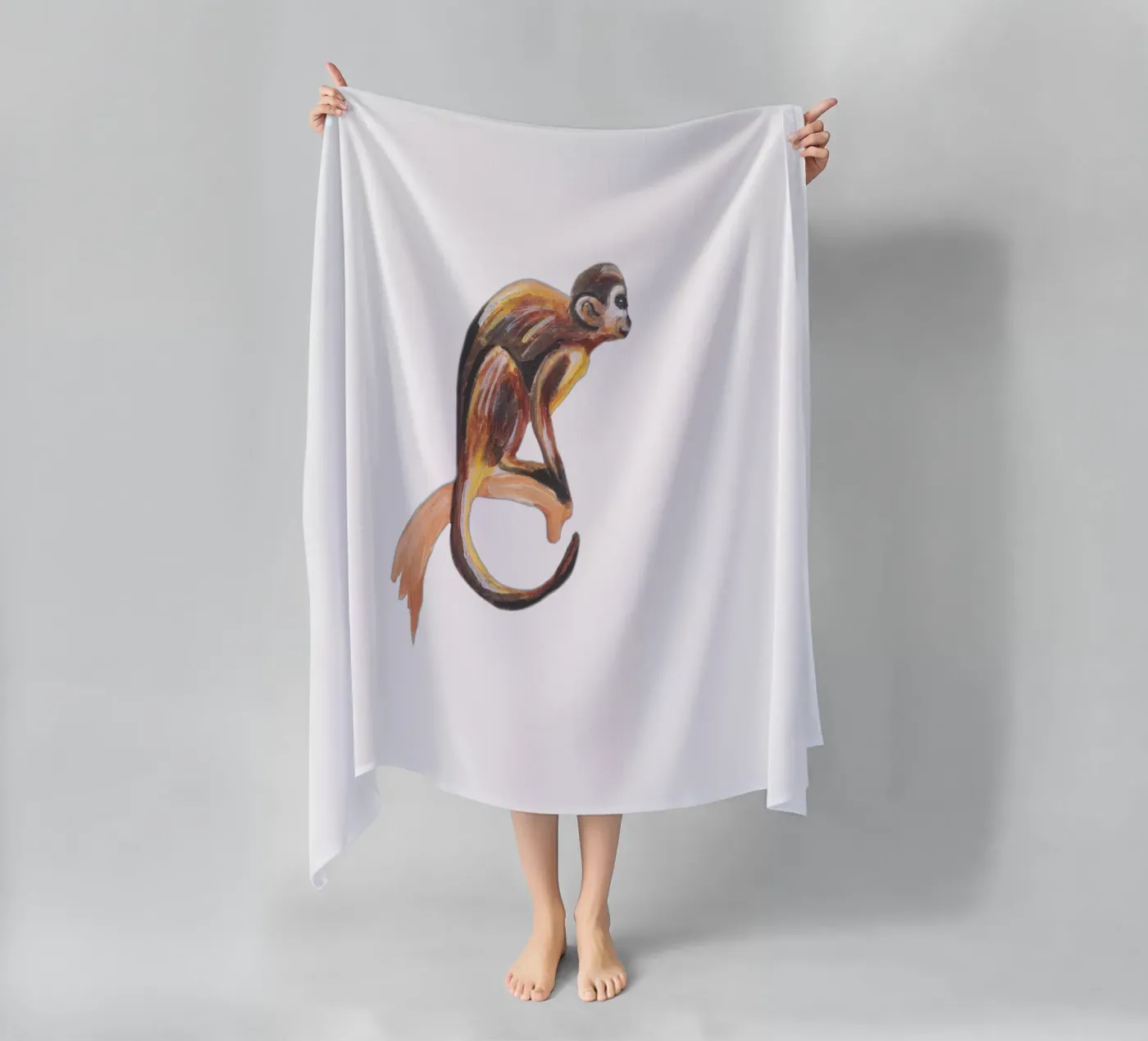 Monkey serviette de plage de Femke Zwaan