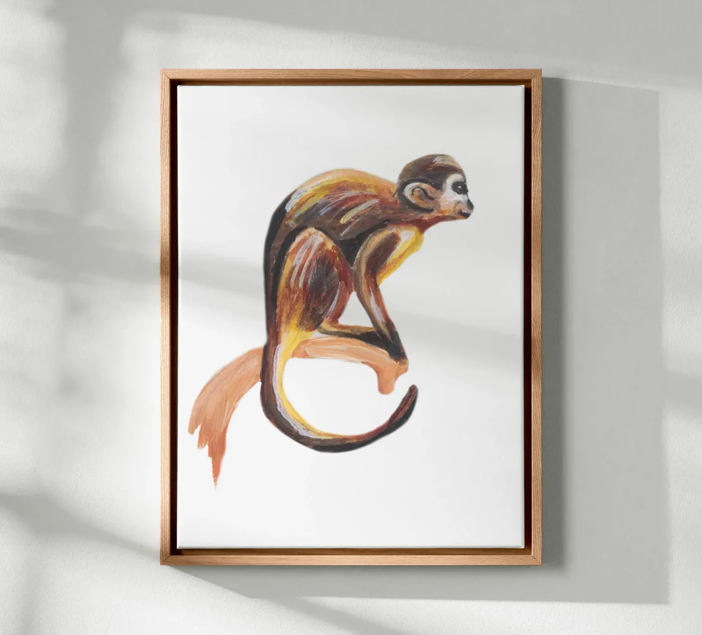 Monkey canvas by Femke Zwaan