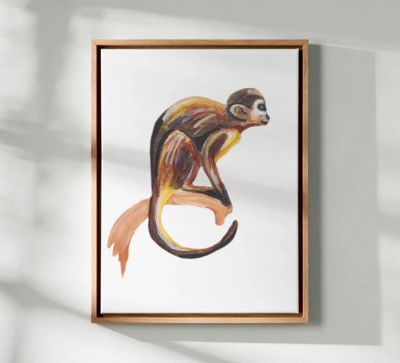 Monkey canvas by Femke Zwaan