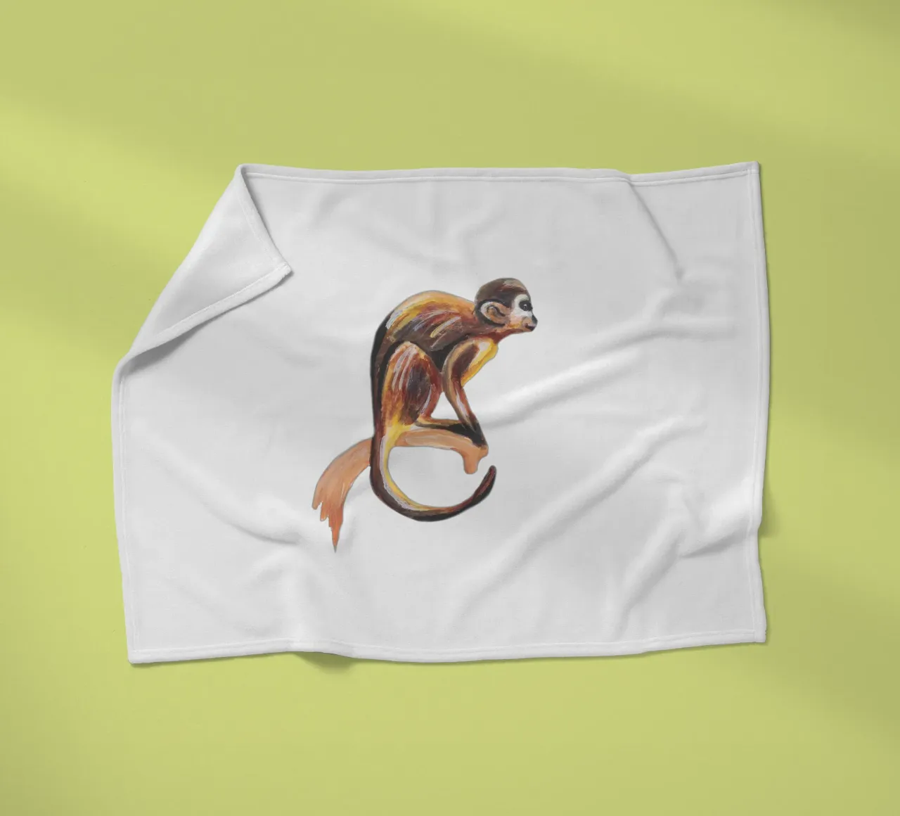 Affe Fleecedecke von Femke Zwaan