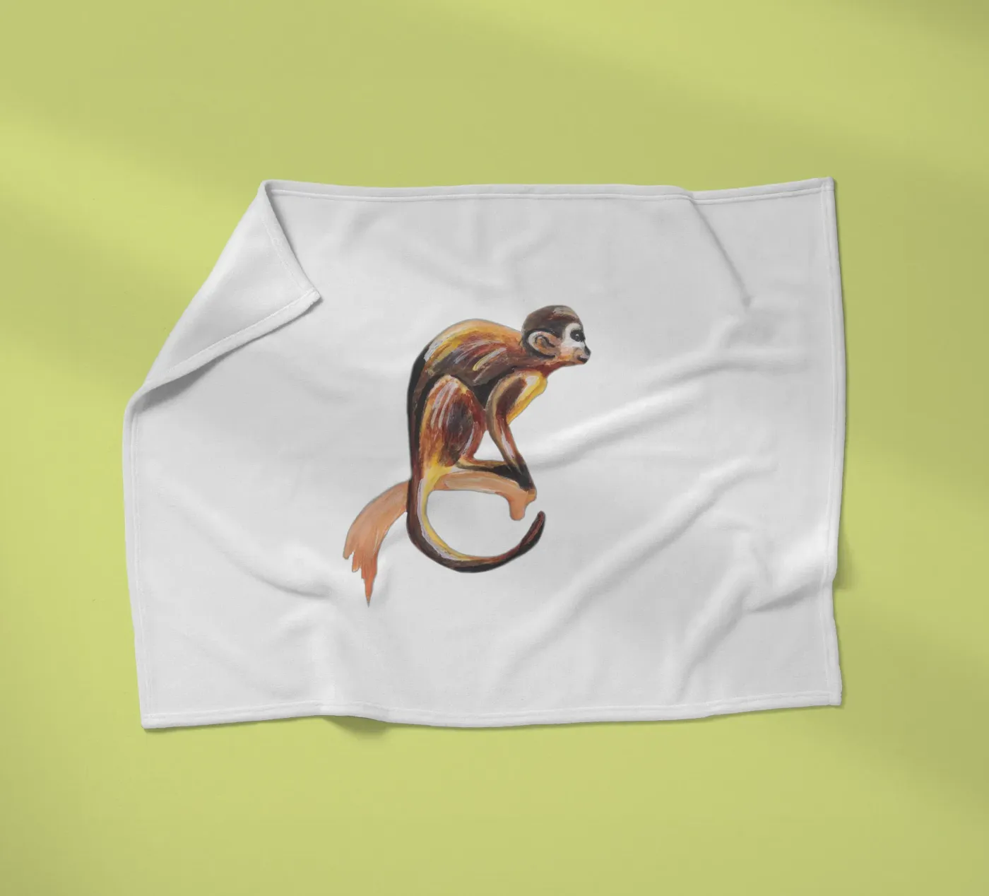 Affe Fleecedecke von Femke Zwaan