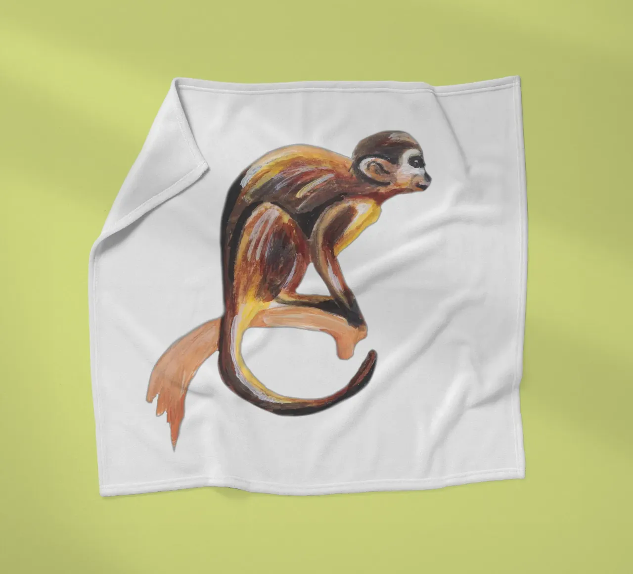 Affe Fleecedecke von Femke Zwaan