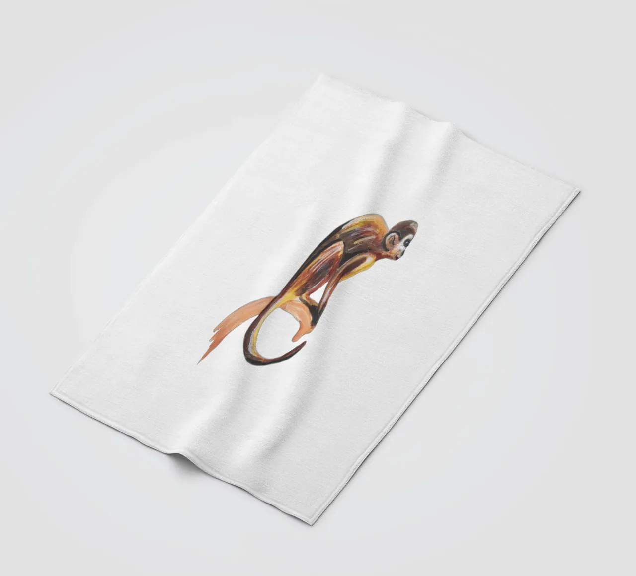 Monkey fleece blanket by Femke Zwaan