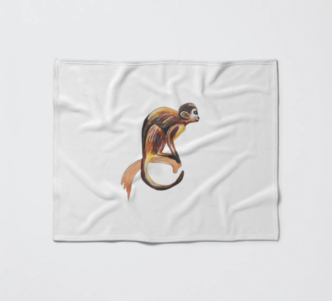 Affe Fleecedecke von Femke Zwaan
