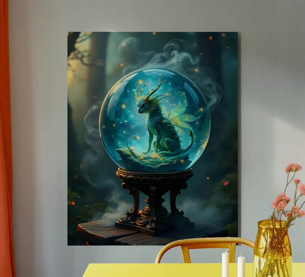 Crystal ball_5 alu-dibond by Fantasie & Mystikwelten by LK