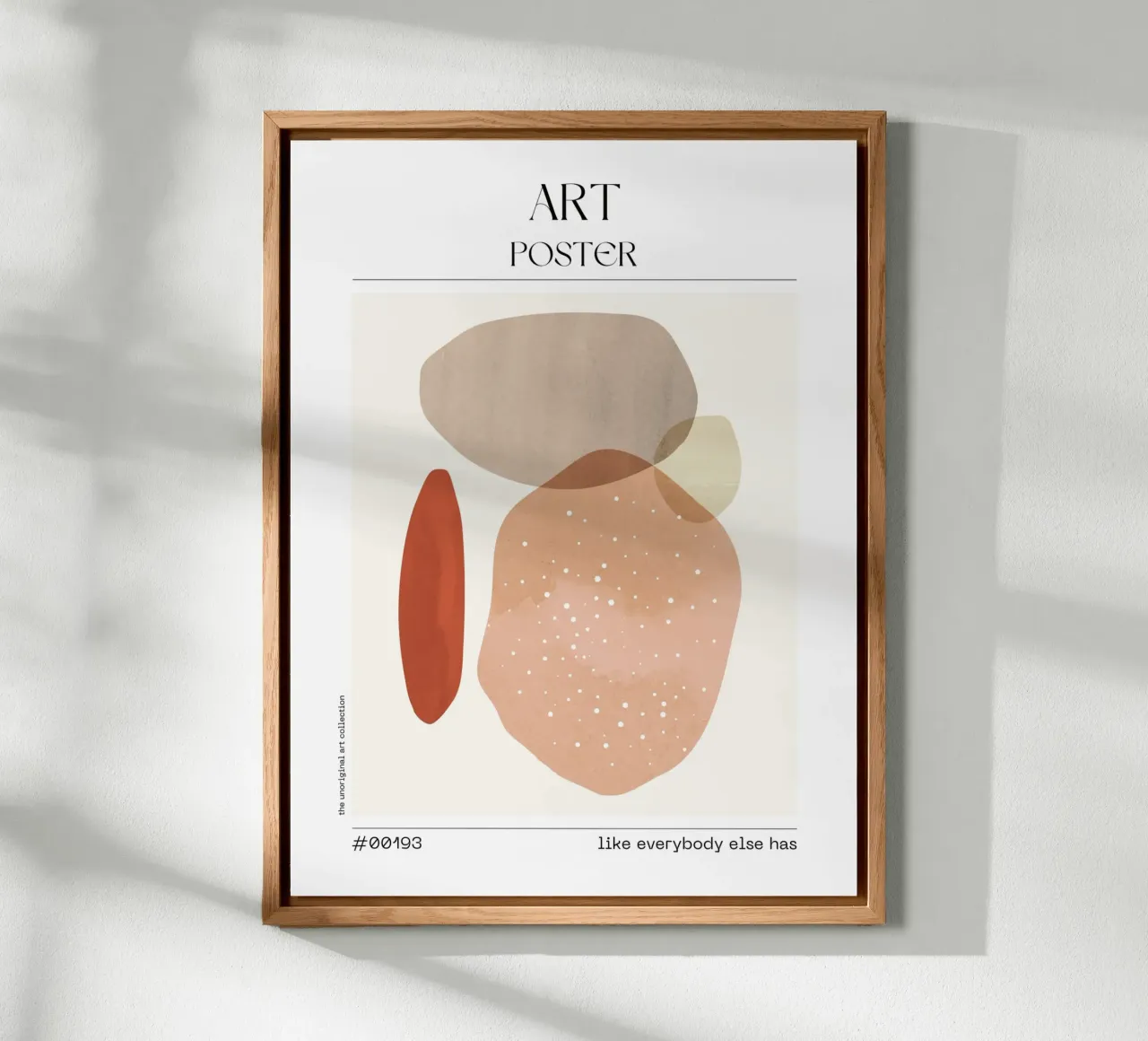 Beige Abstract Blobs Poster – No. 00193 alluminio dibond da Hightown Design