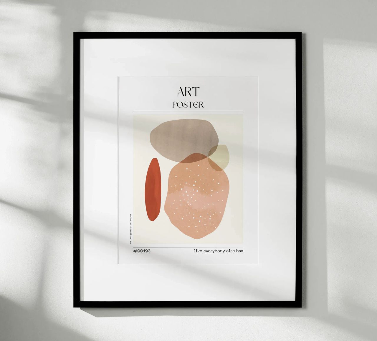 Beige Abstract Blobs Poster – No. 00193 poster de Hightown Design