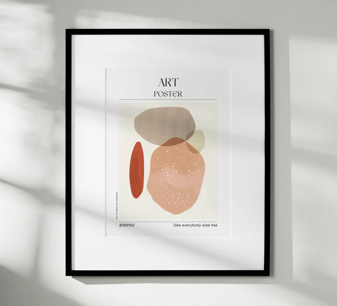 Beige Abstract Blobs Poster – No. 00193 carta hahnemühle da Hightown Design