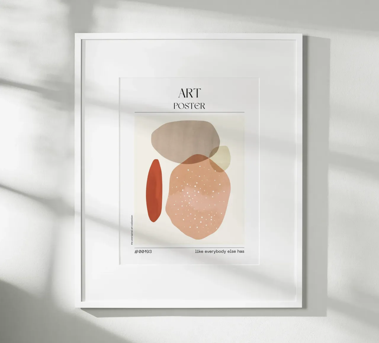 Beige Abstract Blobs Poster – No. 00193 carta hahnemühle da Hightown Design