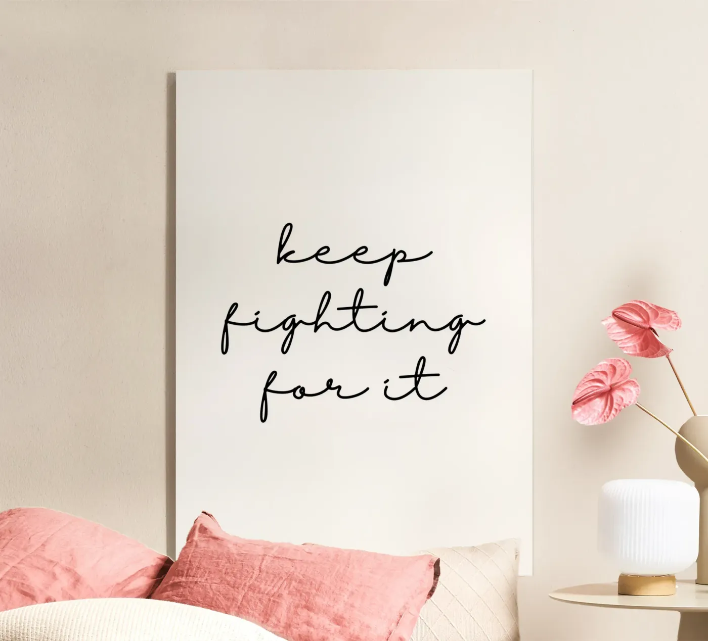 Keep fighting for it acryl van BAINAI QUOTES