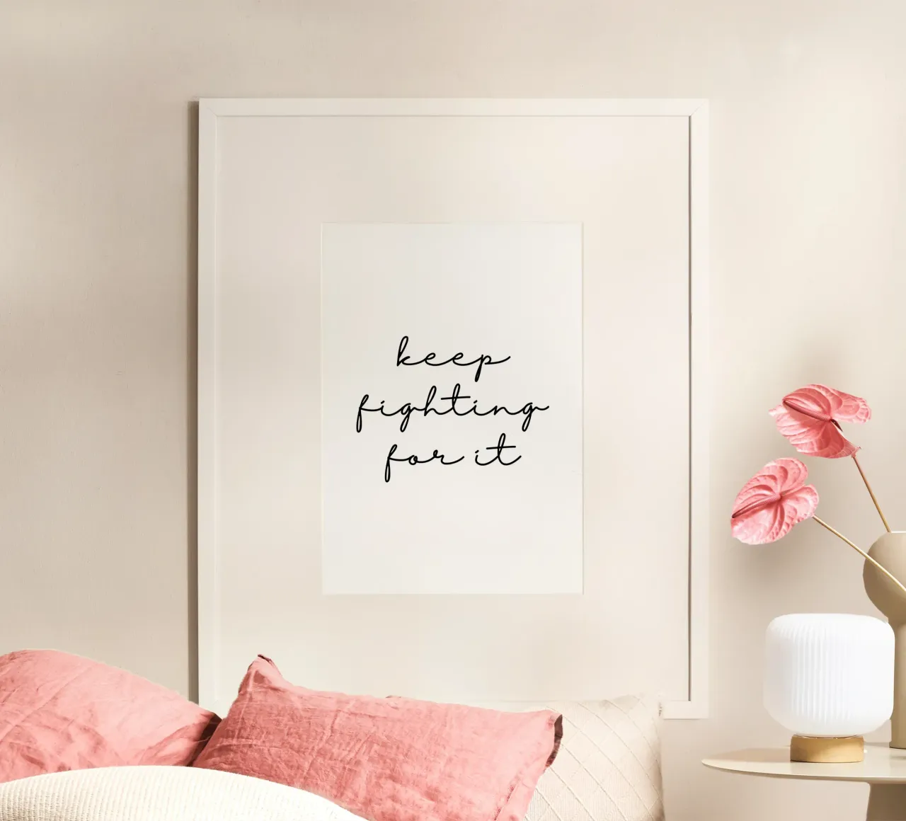 Keep fighting for it poster da BAINAI QUOTES