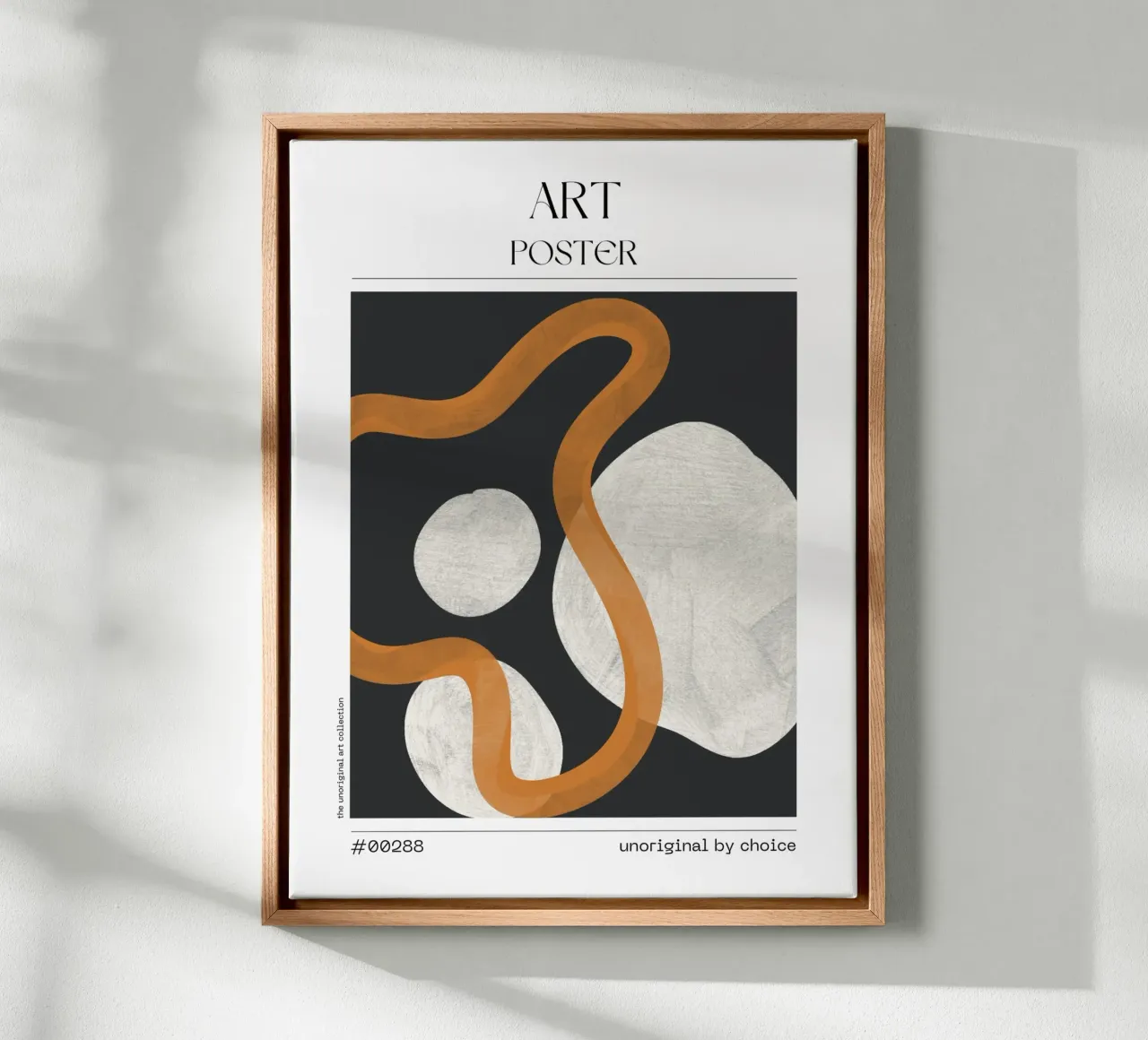 Bold Line Neutral Print – No. 00288 canvas van Hightown Design