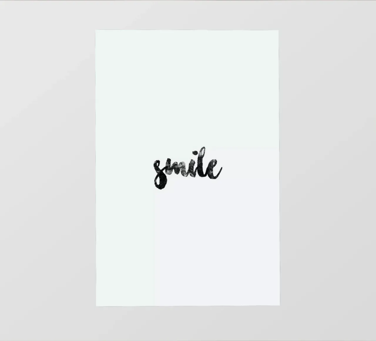 Smile pellicola backlit da typed