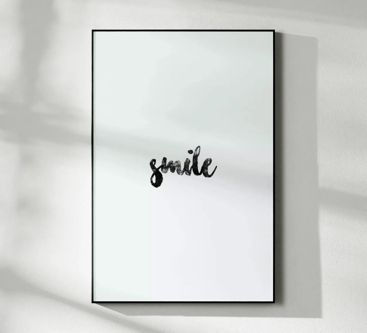 Smile plexiglass da typed