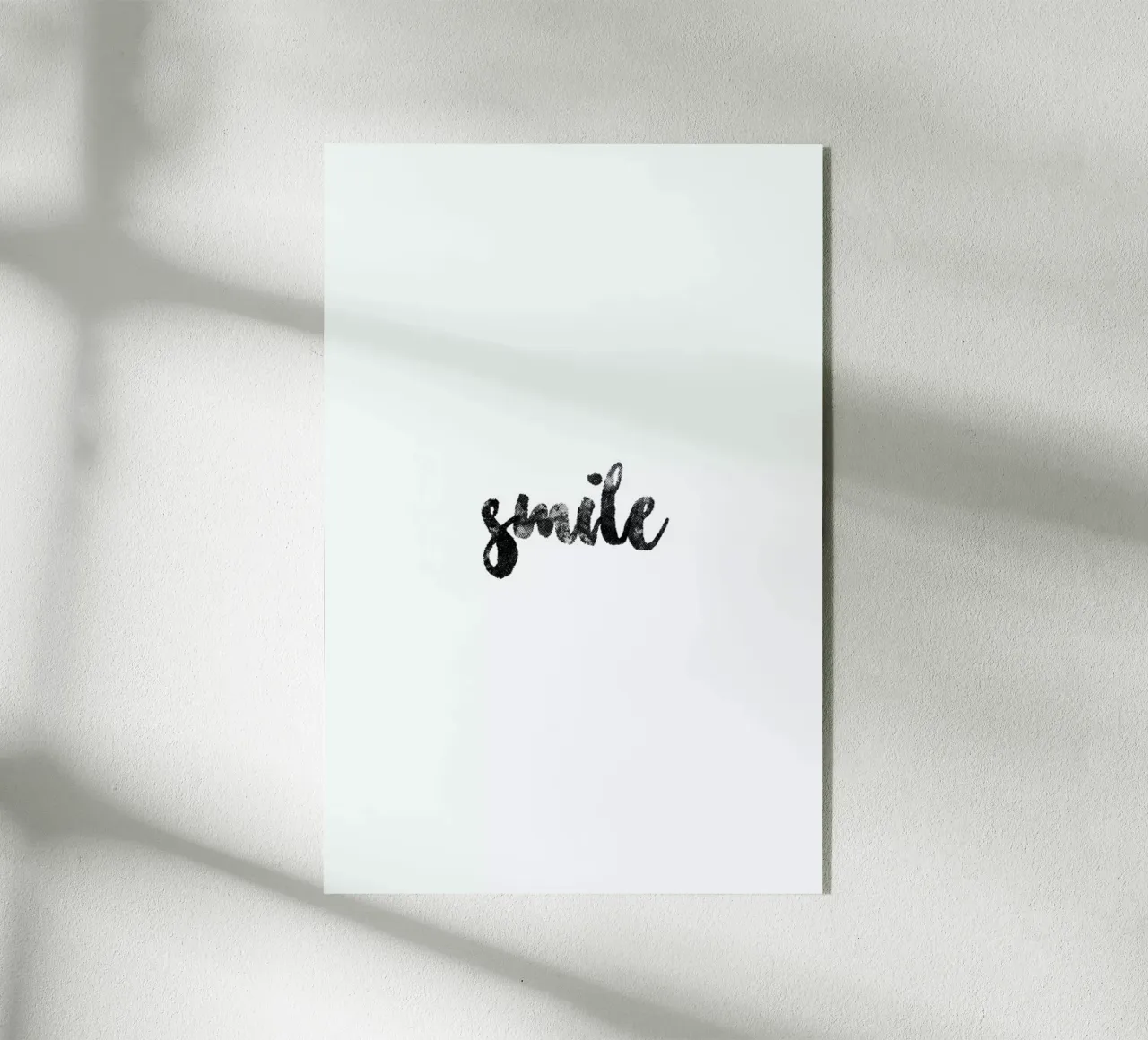 Smile plexiglass da typed