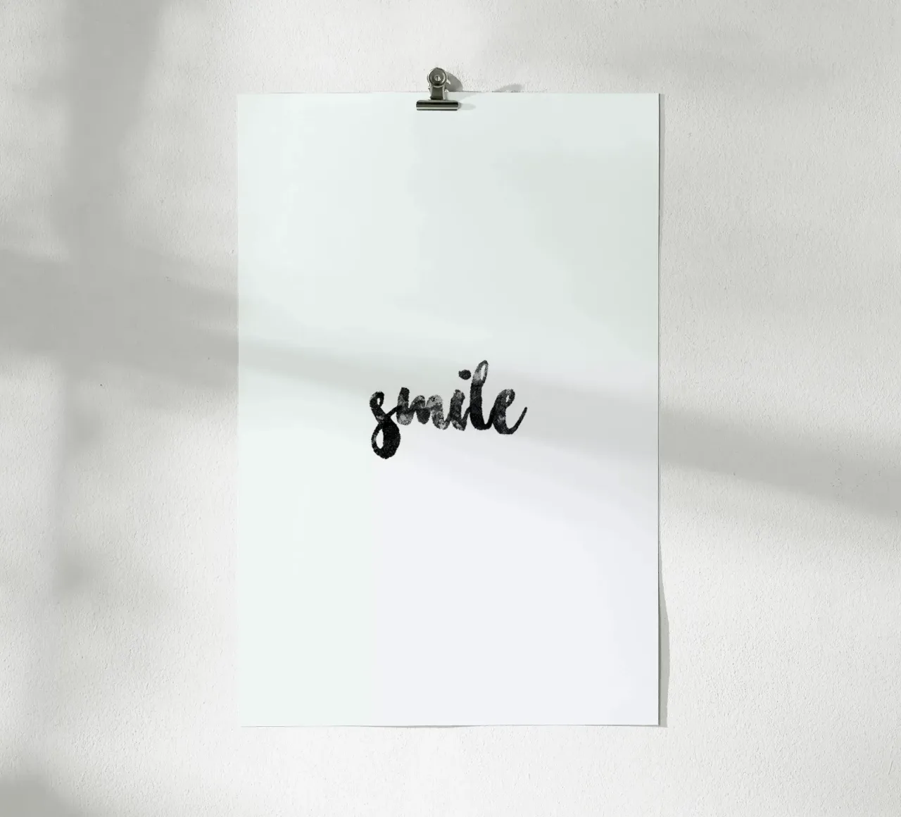 Smile poster da typed